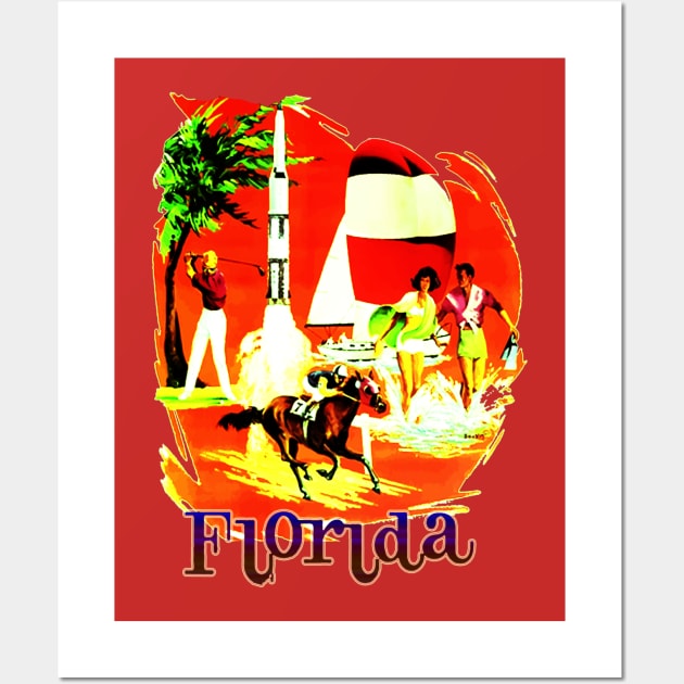 welcome to florida Wall Art by vacation at beach